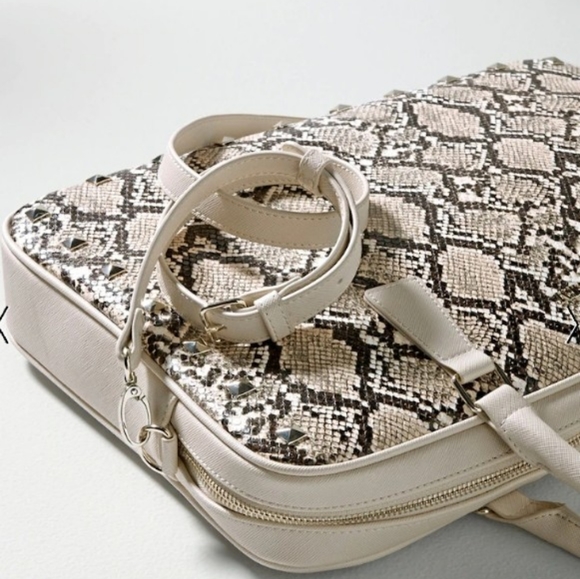 White House Black Market Python Print Computer Bag - Picture 3 of 5